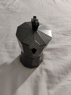 Black Moka Pot Stovetop Espresso Maker