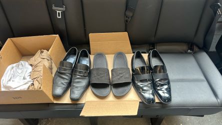 Men’s dress shoes and sandals