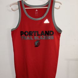 adidas portland trailblazers Basketball jersey Men’s Sleeveless Red Sz S