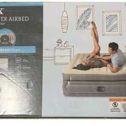 $70🌹🌹 Intex DUAL LAYER AIRBED  20" Queen Air Mattress With Built in Pump