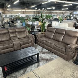 Glider Recliner Sofa And Loveseat 