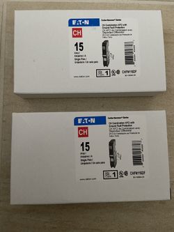 Eaton Cutler Hammer 15 Amp Circuit Breakers