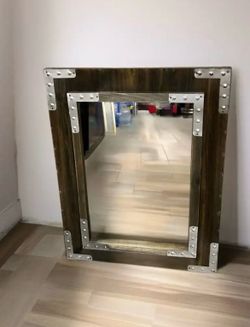 Rustic Wooden Mirror