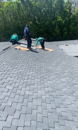 Roofing work