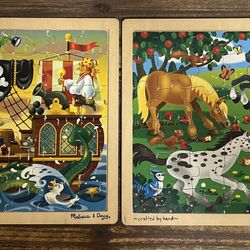 Melissa And Doug 48 Piece Wooden Puzzles 