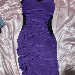 Purple dress with side cuts size S