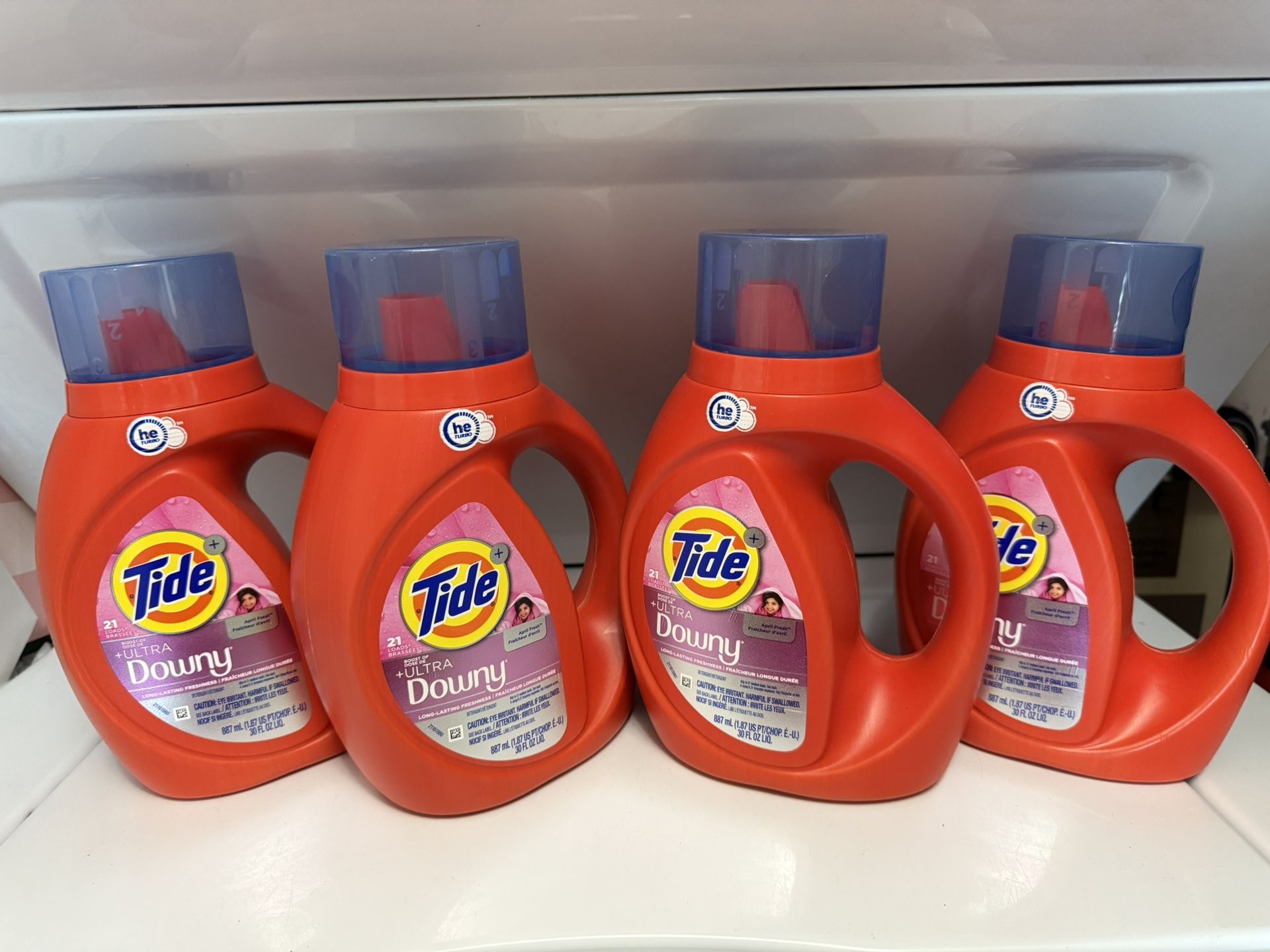 Tide Downy liquid detergent 30 oz all 4 x $18