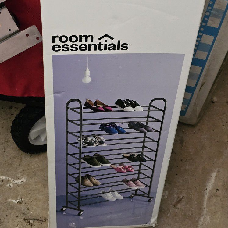 Room Essentials Rolling Shoe Rack