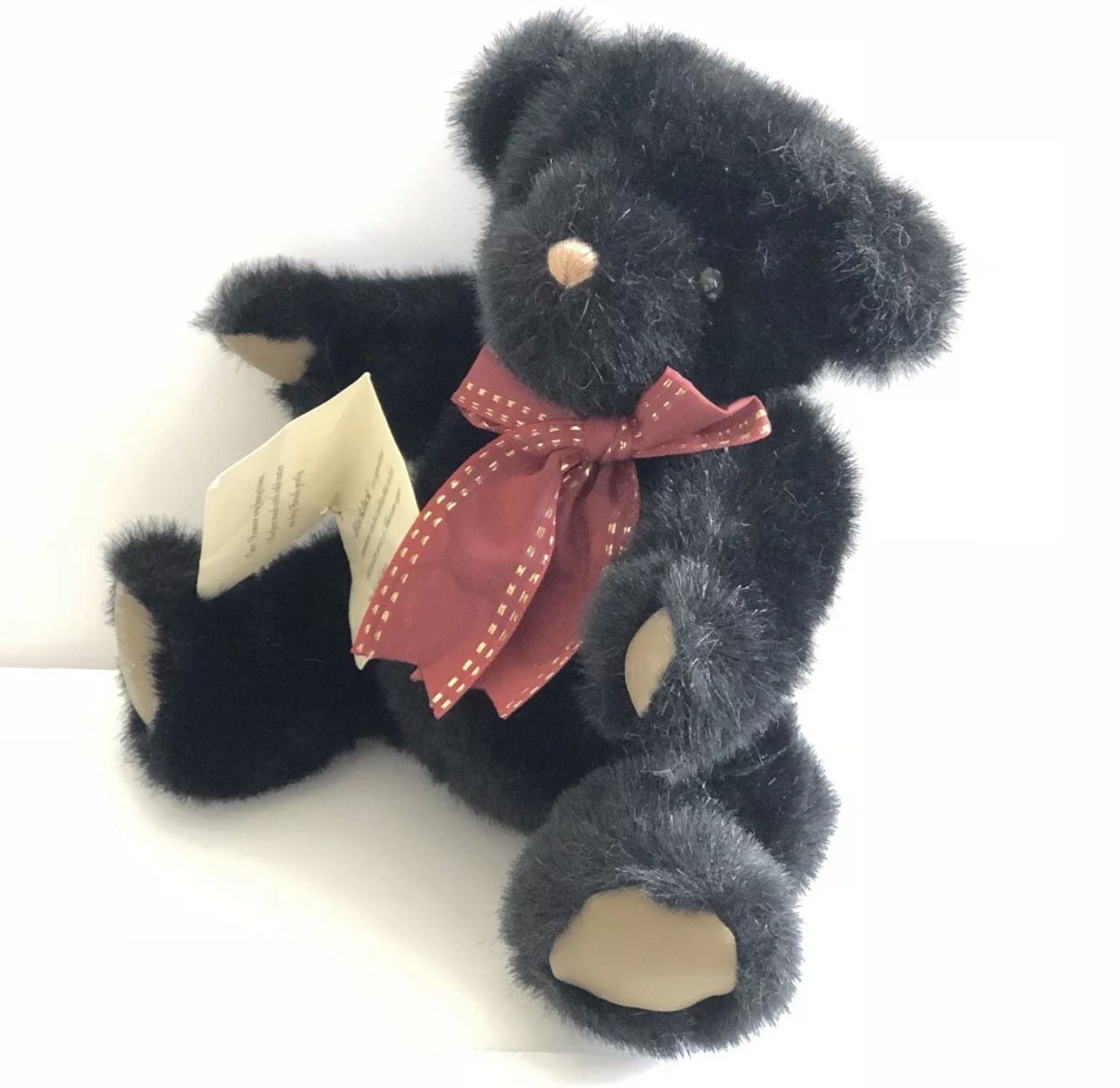 Limited edition signed plush bear stuffed