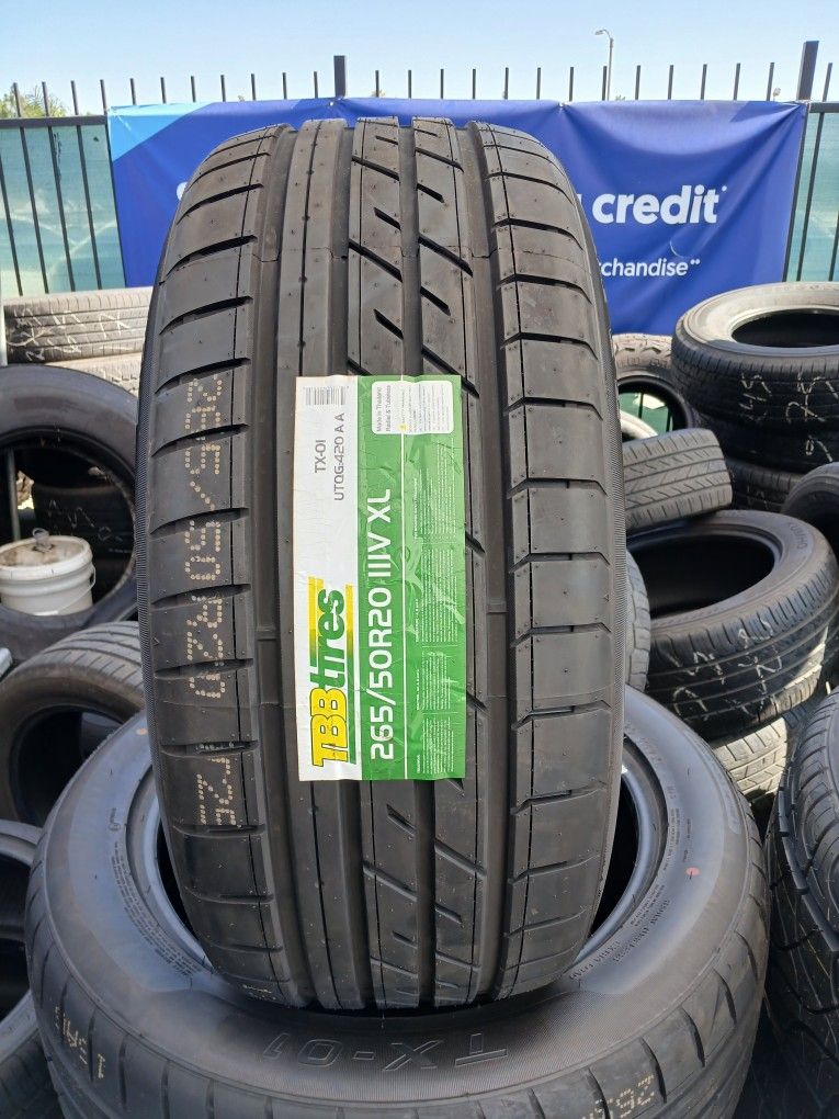 4 New Tires Installed/ 4 Llantas Nuevas Instaladas 265/50/20 TBB Tires