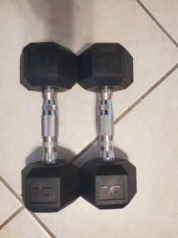 A Pair of 10lb Dumbbells