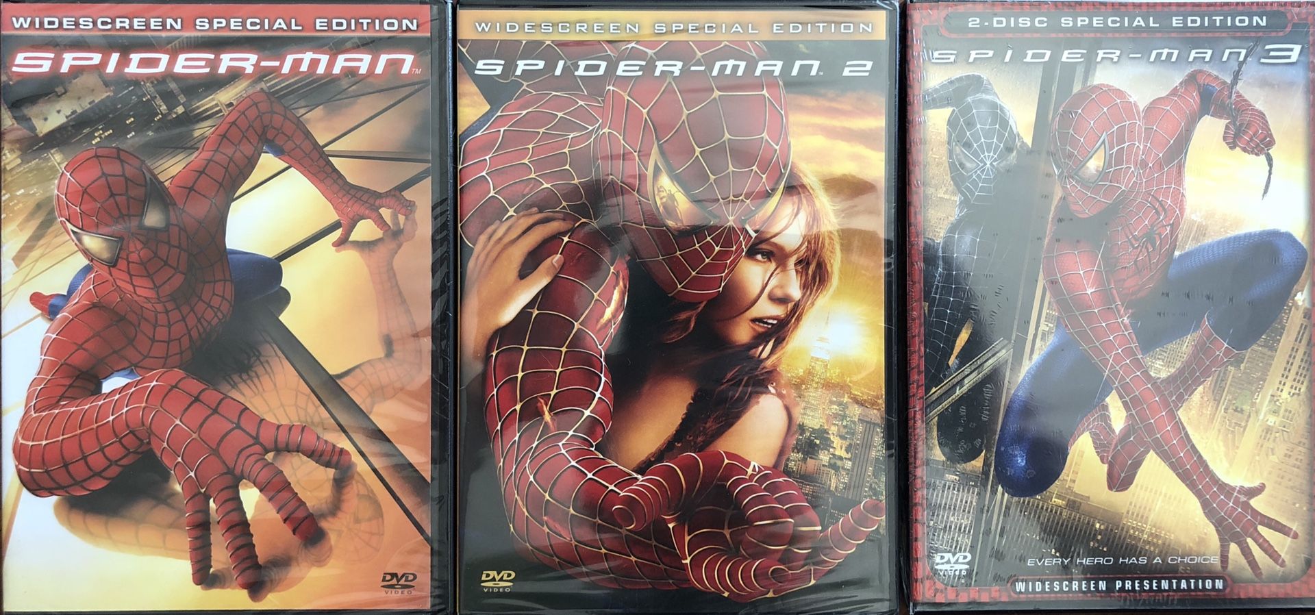 Spider Man Trilogy (DVDs)