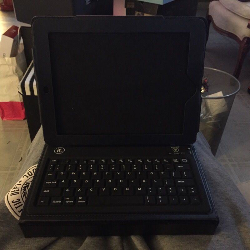Bluetooth keyboard with case for iPad