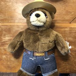 Small Stuffed Smoky The Bear With Tags / Year 2005