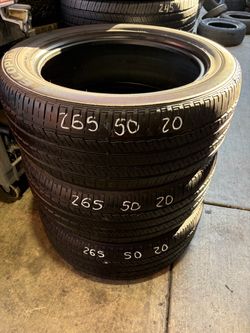 265/50r20 Three Bridgestone Tires In Good Shape