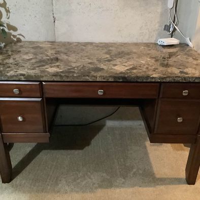 Marble Top Office Desk