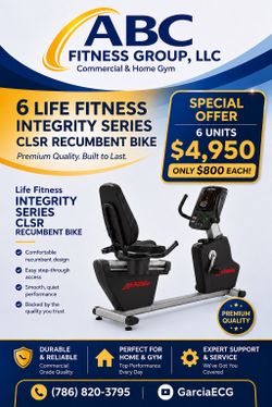 LIFE FITNESS INTEGRITY SERIES CLSR RECUMBENT BIKE