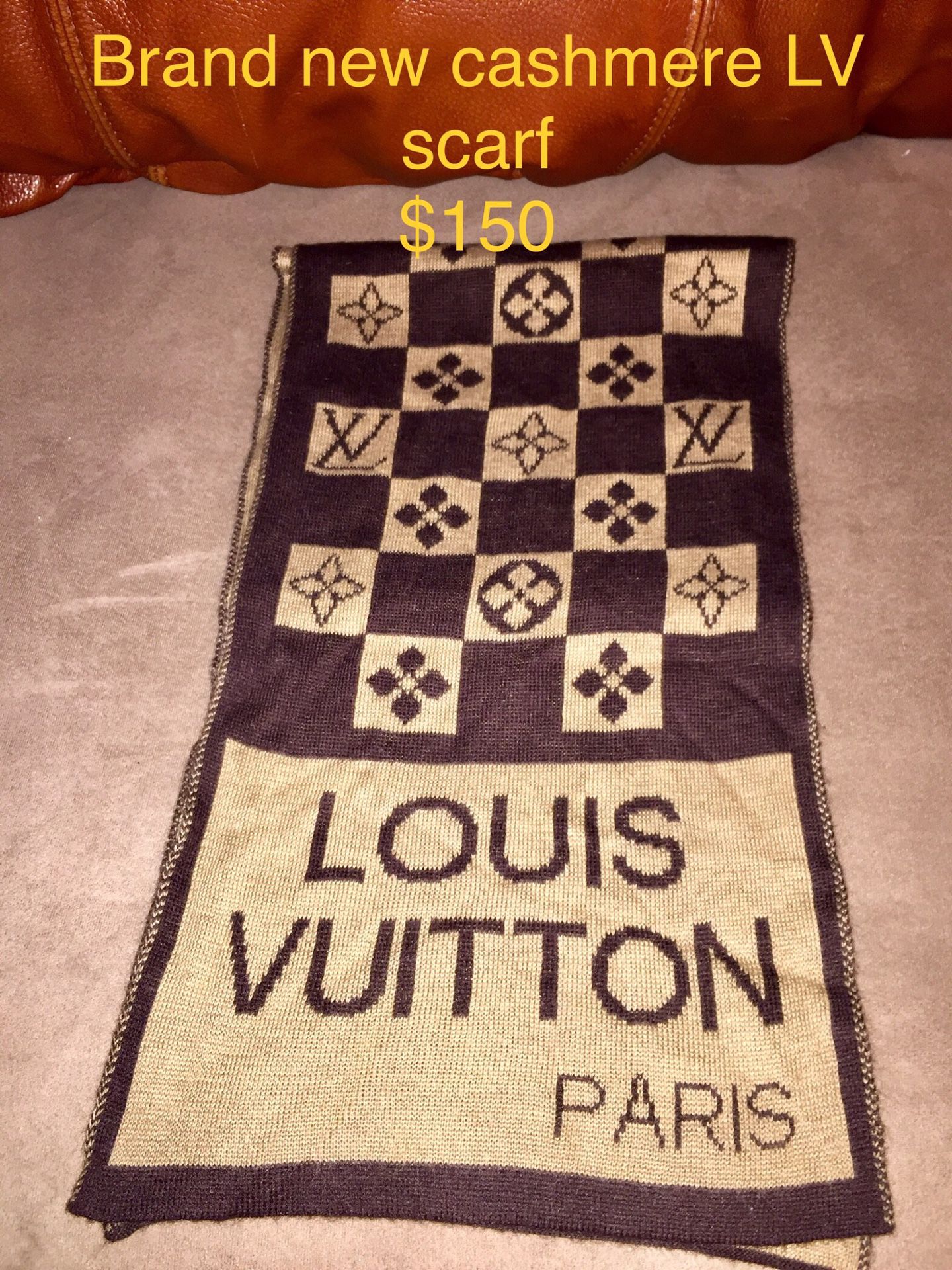 Louis Vuitton cashmere uni sex scarf