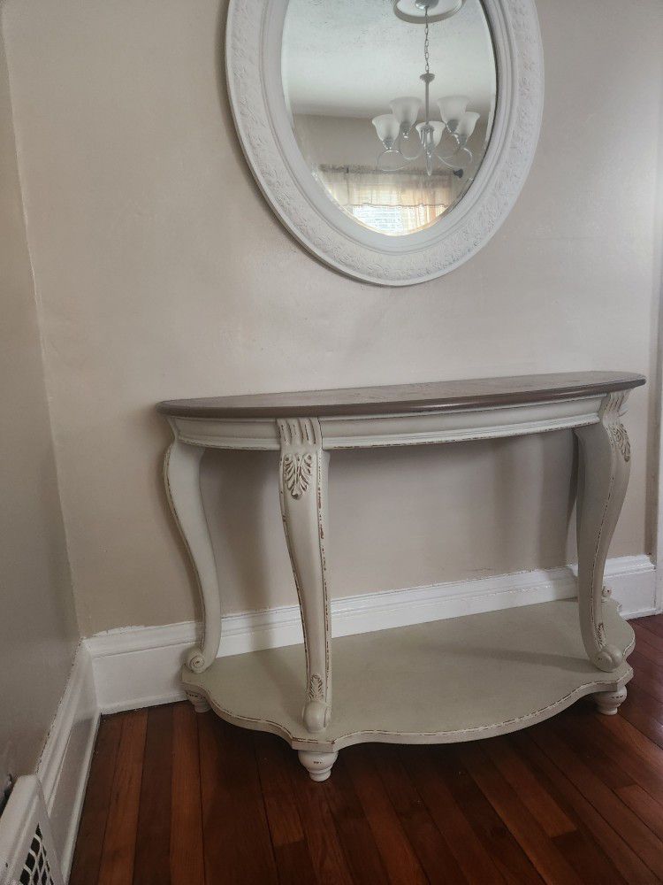 white console table 