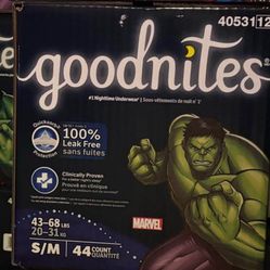 Goodnites Boys' Nighttime Underwear S/M