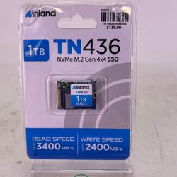 New INLAND M.2 2280 TN436 1TB PCIe Gen4 x4 NVMe 1.4 SSD TN436-1TB