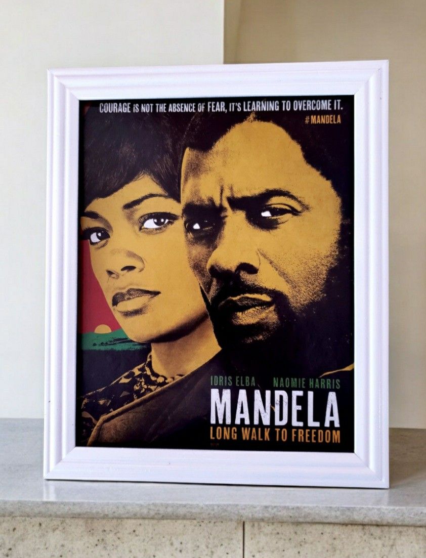 8x10 Framed Original "MANDELA"