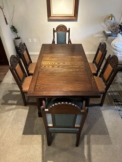 Jacobean Antique Dining Table and Chairs