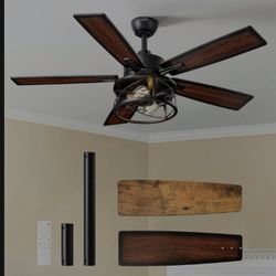 42“ Farmhouse Ceiling Fans with Lights and Remote, 10%-100% Dimmable, 6 Speed...
