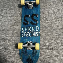 NEW 8” Custom Painted/built Pro Skateboard