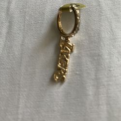 Gold Plate Men Earring 