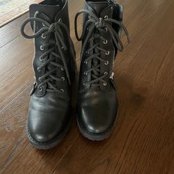 Aldo Leather Lace Up Boots 