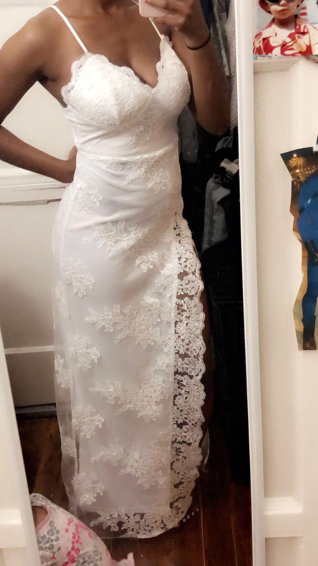 Fashion Nova- A Night in Tokyo White Lace Dress