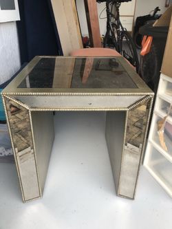 Mirror End Table 