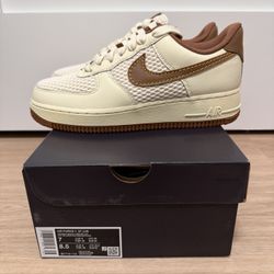 Nike Air Force 1 Low”Coconut Milk Canyon Gold British Tan”Mens Size 7 IB7719-113