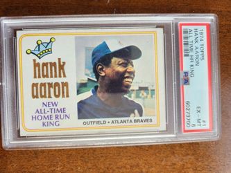 Hank Aaron 1974 Home Run King Card #1