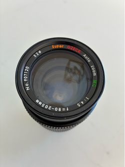 Super Ozeck Auto Zoom MC 1:4.5 f=80-205mm, Kenko MC Skylight Lens Filter