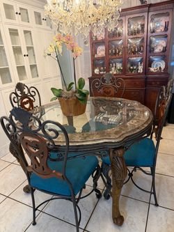 Dinning table and china cabinet