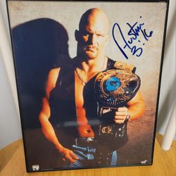 Steve Austin Stone Cold 3:16 SIGNED 8 x 10 Picture Wrestling WWF WWE