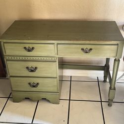 Small Desk Olive Green Color 