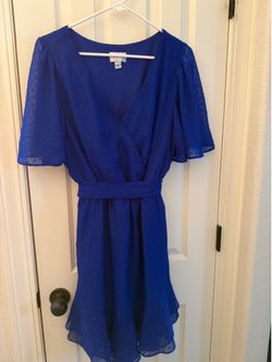 Royal blue dress