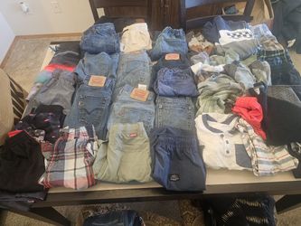 Boys 8-10 Clothes, Some Brand New, Levi's, Carhartt Ect
