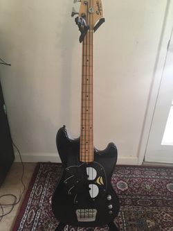 Fender Squier Badtz Maru Bronco Bass Black for Sale in Tucson, AZ