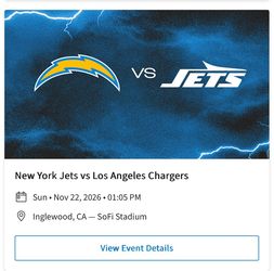 Los Angeles Chargers vs New York Jets