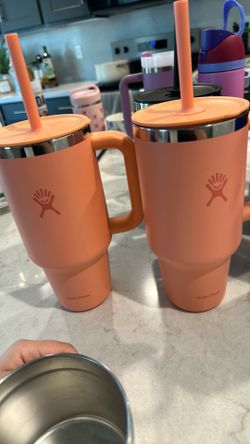 Hydro Flask Tumbler with Handle and Straw