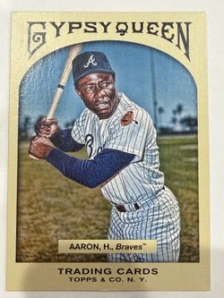 Hank Aaron Topps Gypsy Queen Baseball Card