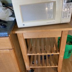 GE Microwave With Stand
