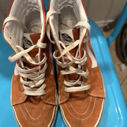 Orange High Top Vans 