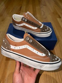 Brown Old School Pearlized Vans