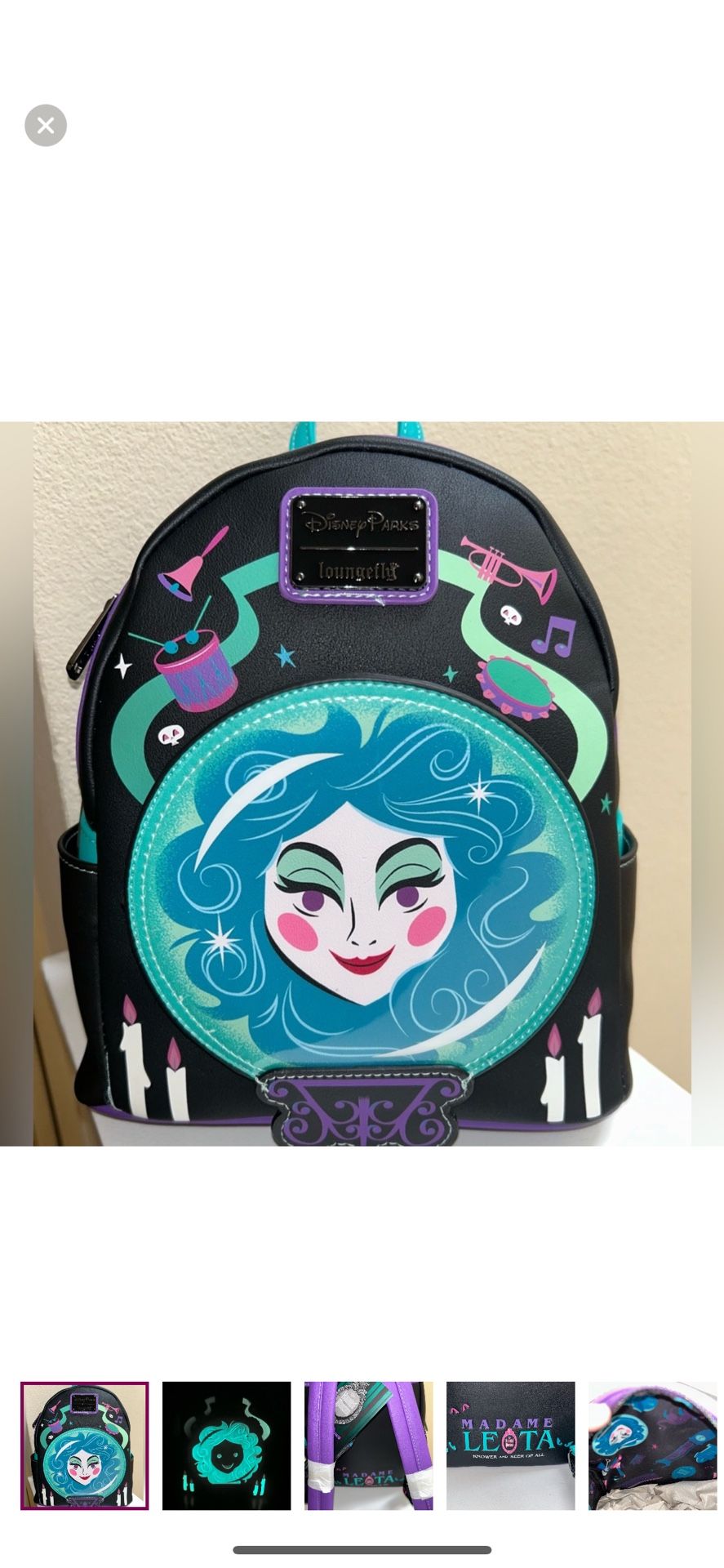 Madame Leota Glow In The Dark Loungefly Backpack
