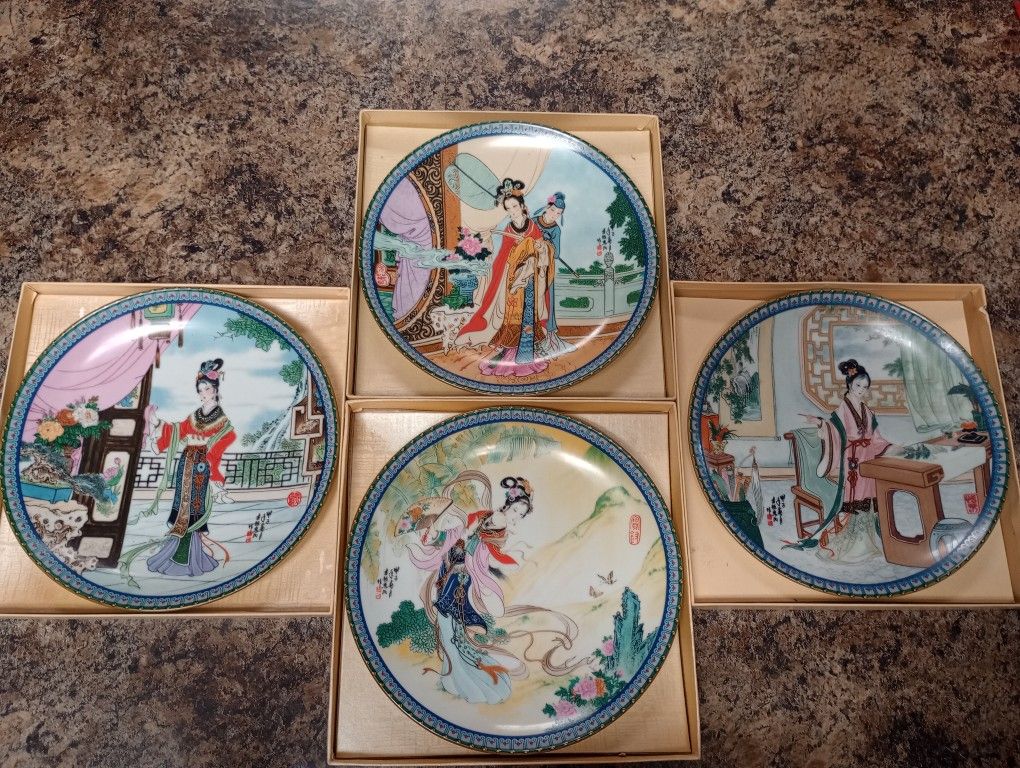Romance of China:The Three Kingdoms Collector Plates–Bradford Exchange Jingdezhen Porcelain (Set of 3)+1